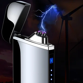 Windproof Dual Arc Lighter Flameless Electronic Rechargeable Electric Lighter for Cigarette Candle with LED Power Display ^_^
Windproof Dual Arc Lighter Flameless Electronic Rechargeable Electric Lighter for Cigarette Candle with LED Power Display ^_^