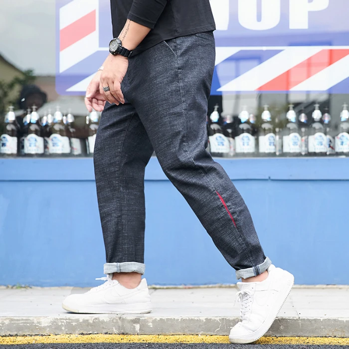 2019 New Men's Hip Hop Jeans Fashion Casual Plus Size 40 42 44 46 48 Elastic Denim Pants Male Brand Trousers Blue Black
2019 New Men's Hip Hop Jeans Fashion Casual Plus Size 40 42 44 46 48 Elastic Denim Pants Male Brand Trousers Blue Black