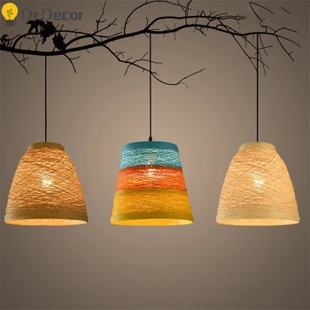 Modern Rattan Weaving Hemp Rope Pendant Lights Coffee Shop Restaurant Pendant Lamp Vintage indoor Hanging Light kitchen Fixtures
Modern Rattan Weaving Hemp Rope Pendant Lights Coffee Shop Restaurant Pendant Lamp Vintage indoor Hanging Light kitchen Fixtures