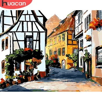 HUACAN Oil Painting House Scenery Kits Drawing Canvas DIY HandPainted Pictures By Numbers Street Home Decoration Art Gift
HUACAN Oil Painting House Scenery Kits Drawing Canvas DIY HandPainted Pictures By Numbers Street Home Decoration Art Gift