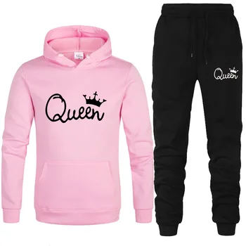 2020 New Brand Queen Tracksuit Women Hoodie+Pants 2 Piece Sets wowomen Sportswear Fleece Thick Hoody+Pants Sport Suits
2020 New Brand Queen Tracksuit Women Hoodie+Pants 2 Piece Sets wowomen Sportswear Fleece Thick Hoody+Pants Sport Suits