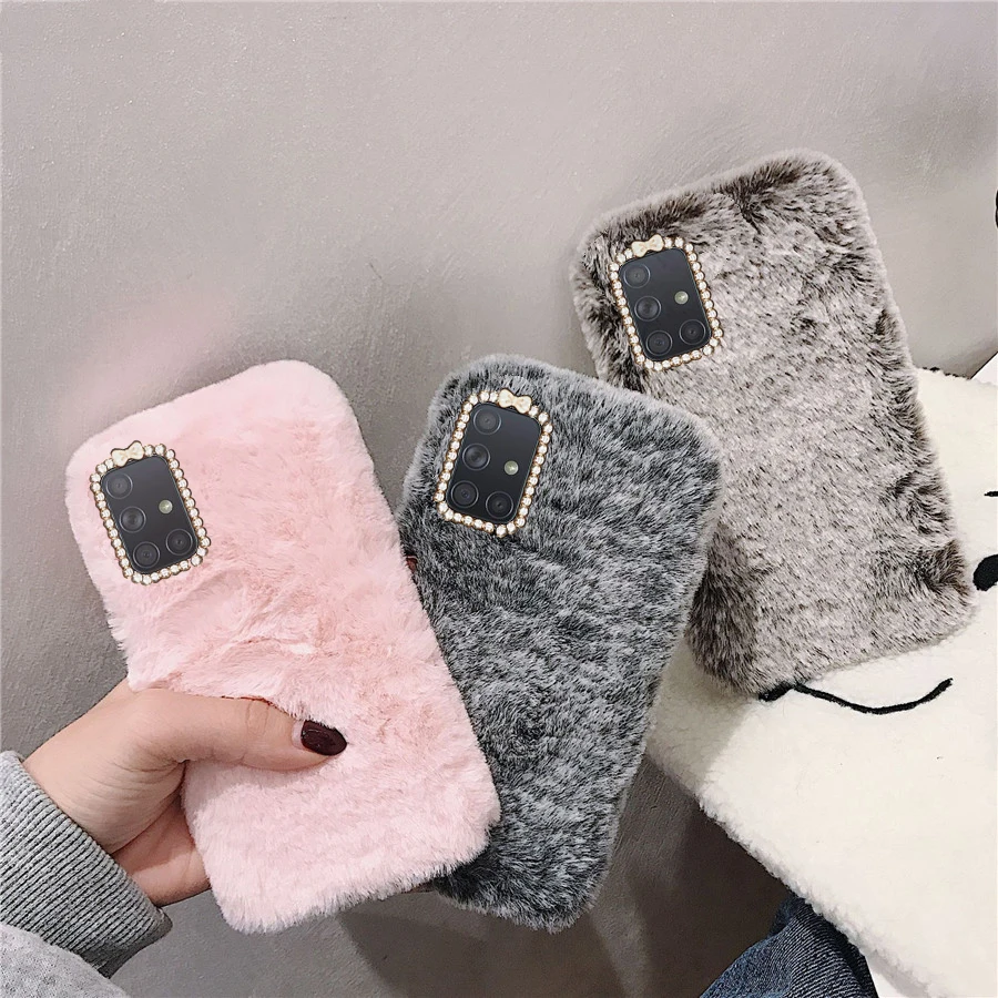 For SamSung A71 Case Winter Keep Warm Plush Rabbit Shiny diamond Silicone shockproof Back Cover For SamSung A71 A 71 Phone Case
For SamSung A71 Case Winter Keep Warm Plush Rabbit Shiny diamond Silicone shockproof Back Cover For SamSung A71 A 71 Phone Case