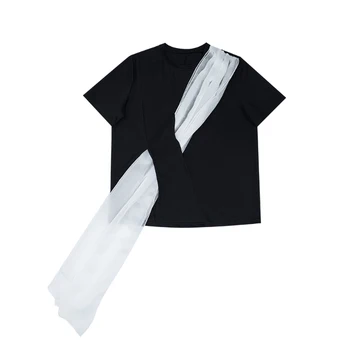 Z-zoux Women T Shirt Mesh Patchwork Color Matching Cotton Tshirt Black White Casual All Match Tshirt Women 2020 New Fashion Top
Z-zoux Women T Shirt Mesh Patchwork Color Matching Cotton Tshirt Black White Casual All Match Tshirt Women 2020 New Fashion Top