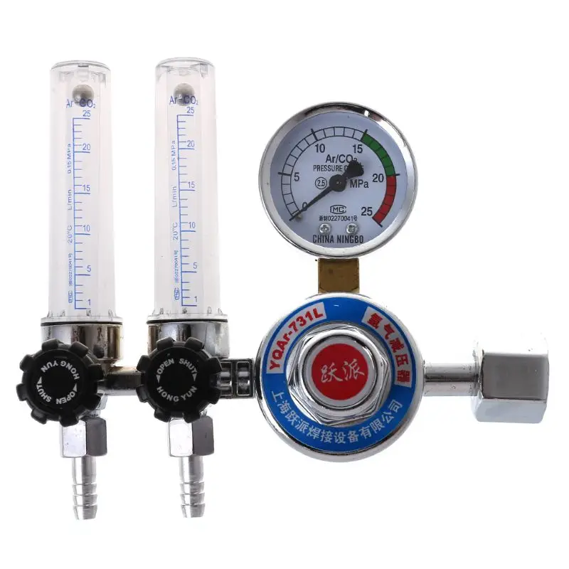 AR/CO2 Regulator Welding Weld Dual Backpurge 25 MPa Mig Flow Meter Gas Argon Pressure Reducer
AR/CO2 Regulator Welding Weld Dual Backpurge 25 MPa Mig Flow Meter Gas Argon Pressure Reducer