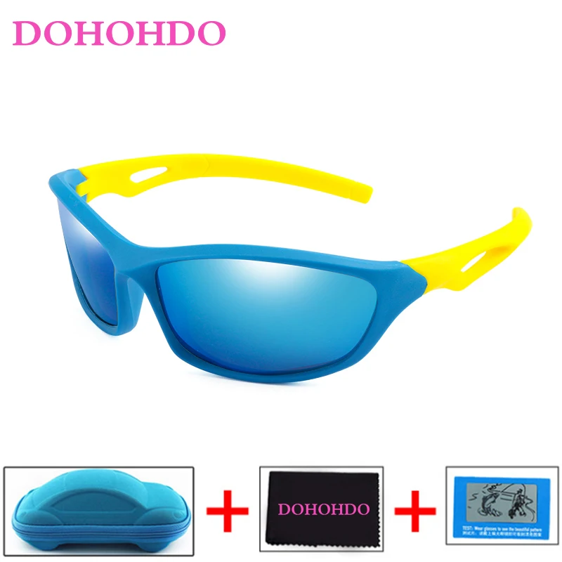 DOHOHDO New Kids TAC Polarized Goggles Baby Children Sunglasses UV400 Unbreakable Sun glasses Boys Girls Sport Cute Cool Okulary
DOHOHDO New Kids TAC Polarized Goggles Baby Children Sunglasses UV400 Unbreakable Sun glasses Boys Girls Sport Cute Cool Okulary