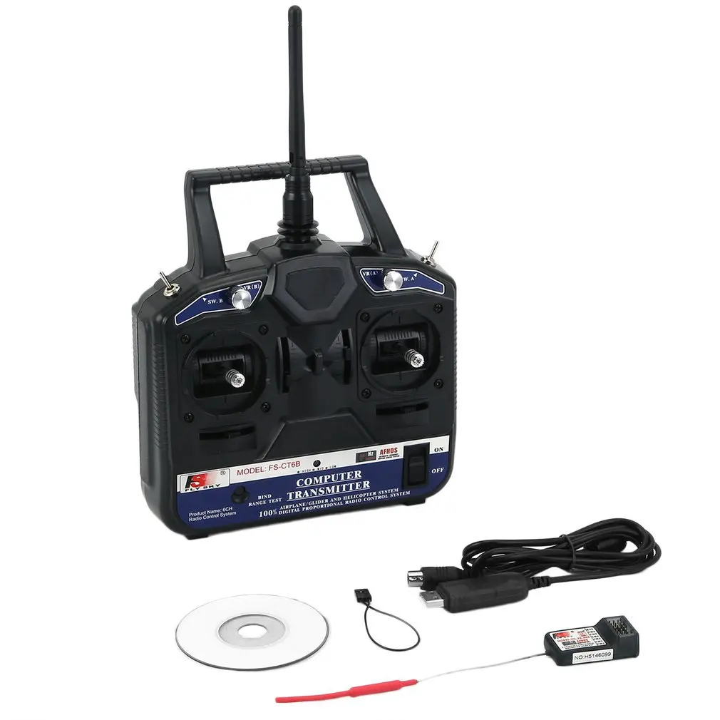 FLY SKY 2.4G FS-CT6B 6 Channels Transmitters Model RC Receiver Stability Control For Airplane Helicopter Glider UAV Accessories
FLY SKY 2.4G FS-CT6B 6 Channels Transmitters Model RC Receiver Stability Control For Airplane Helicopter Glider UAV Accessories