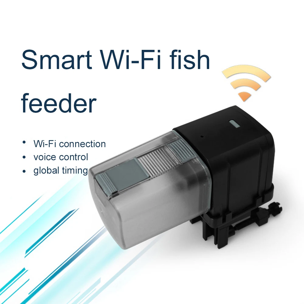 Automatic Aquarium Fish Tank Intelligent Food FeederWi-Fi APP Timer Quantitative Control LCD Indicates Timer Feeding Device
Automatic Aquarium Fish Tank Intelligent Food FeederWi-Fi APP Timer Quantitative Control LCD Indicates Timer Feeding Device