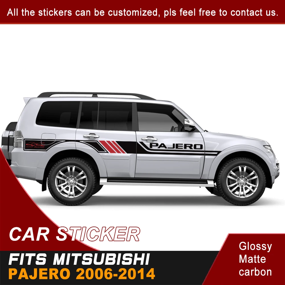 2 Pieces 4x4 Off Road Racing Side Door Body Graphic Vinyls Car Accessorie Sticker Custom Fit For Mitsubishi Pajero 2006-2014
2 Pieces 4x4 Off Road Racing Side Door Body Graphic Vinyls Car Accessorie Sticker Custom Fit For Mitsubishi Pajero 2006-2014