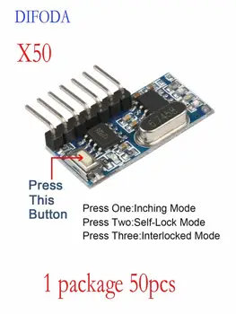 50 PCS 433Mhz Wireless Remote Control Switch 4CH RF Relay 1527 Encoding Learning Module For Light Receiver Diy Kit
50 PCS 433Mhz Wireless Remote Control Switch 4CH RF Relay 1527 Encoding Learning Module For Light Receiver Diy Kit