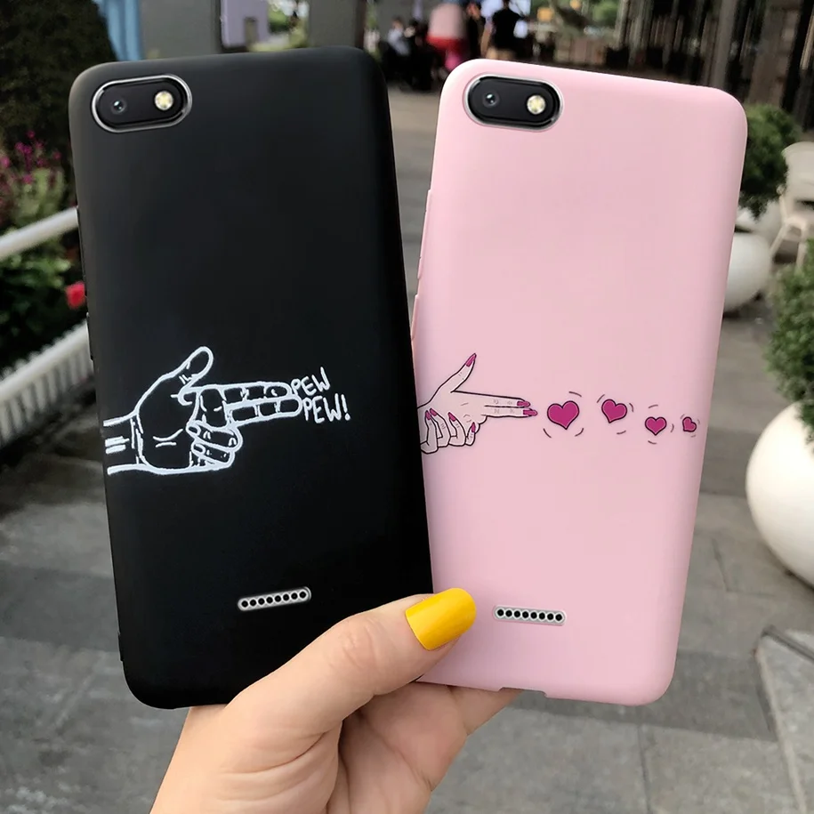 Чехол для Xiaomi Redmi 6A мягкий силиконовый чехол с рисунком телефона 6 A A6 бампер