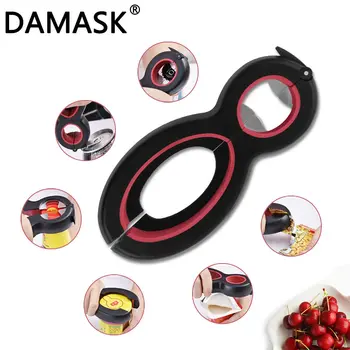 Damask 6 in 1 Multi Function Twist Bottle Opener Kitchen Tools All in One Jar Gripper Wine Beer Lid Twist Off Jar Opener Claw
Damask 6 in 1 Multi Function Twist Bottle Opener Kitchen Tools All in One Jar Gripper Wine Beer Lid Twist Off Jar Opener Claw