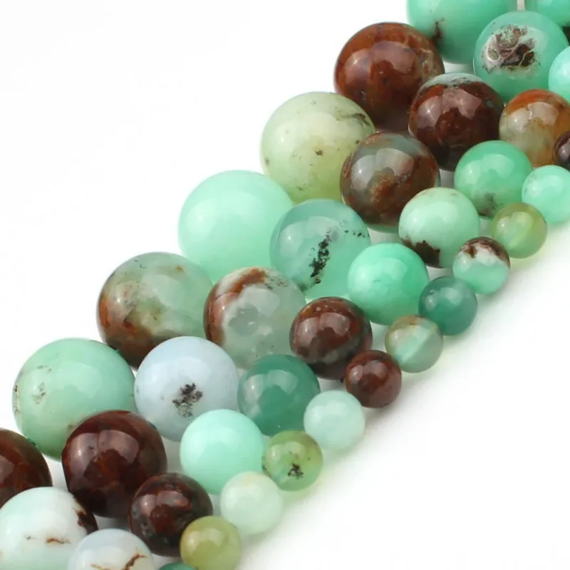 Natural Australia Jade Green Chrysoprase Round Loose Stone Beads For Jewelry Making DIY Charm Bracelet Necklace 4 6 8 10mm 7.5''
Natural Australia Jade Green Chrysoprase Round Loose Stone Beads For Jewelry Making DIY Charm Bracelet Necklace 4 6 8 10mm 7.5''