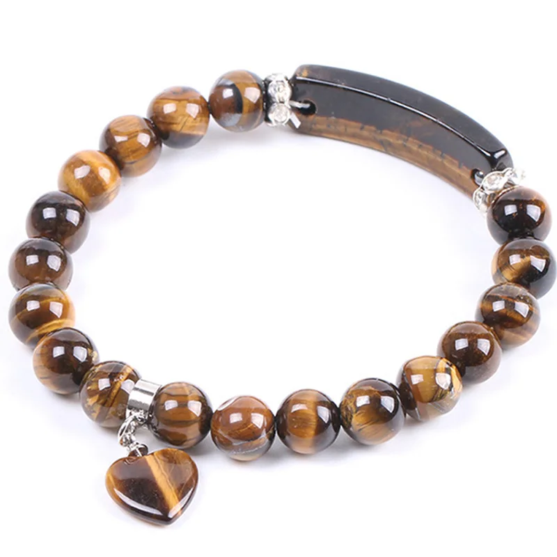 Love Pendant Natural Yellow Tiger Eye Bead String Bracelet 8Mm Semi-Precious Stone Rhinestone Separation Pearl Women'S Bracelet
Love Pendant Natural Yellow Tiger Eye Bead String Bracelet 8Mm Semi-Precious Stone Rhinestone Separation Pearl Women'S Bracelet
