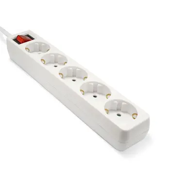 Power Strip EU Electrical Plug Outlet Sockets 5 AC Outlet Lead Extension with Switch Adapter Extenstion Cord Cable 1.5m
Power Strip EU Electrical Plug Outlet Sockets 5 AC Outlet Lead Extension with Switch Adapter Extenstion Cord Cable 1.5m