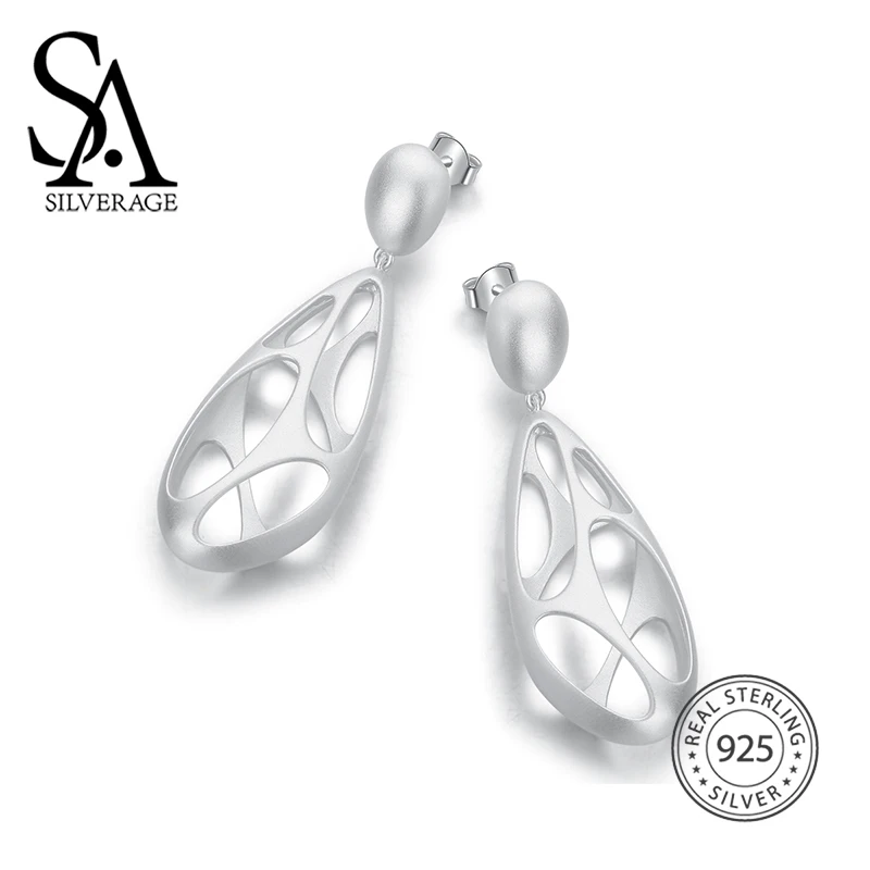 SA SILVERAGE Strange Olive Sterling Silver Earrings Female Fashion Simple Long Stud Earrings Trendy Flower Female for Women 
SA SILVERAGE Strange Olive Sterling Silver Earrings Female Fashion Simple Long Stud Earrings Trendy Flower Female for Women