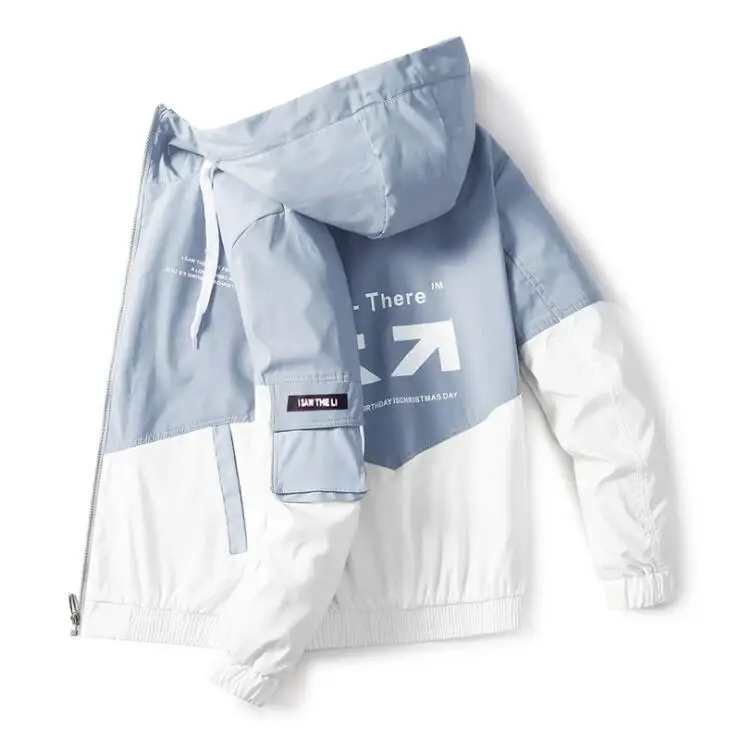 Men's new casual fashion jacket hooded Baseball Jacket color block print Street jacket slim jacket summer thin coat windbreaker
Men's new casual fashion jacket hooded Baseball Jacket color block print Street jacket slim jacket summer thin coat windbreaker