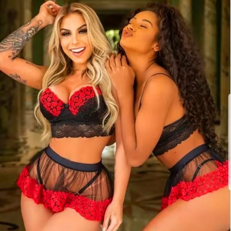 BKLD Sexy Lingerie Sets Women Lace V Neck Sleeveless Cami Top And Shorts Mesh Sleepwear Patchwork Pajama Two Piece Set Women
BKLD Sexy Lingerie Sets Women Lace V Neck Sleeveless Cami Top And Shorts Mesh Sleepwear Patchwork Pajama Two Piece Set Women