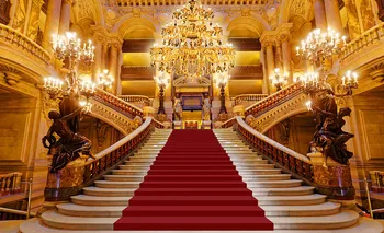 

Palace Chandelier Arch stairs Interior wedding Portrait Photophone Photography Backgrounds Photo Backdrops For Photo Studio Prop