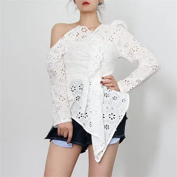 2020 high quality women hollow out spring clothes irregular sexy t-shirt cotton flowers t shirt women drop shipping YS113 
2020 high quality women hollow out spring clothes irregular sexy t-shirt cotton flowers t shirt women drop shipping YS113