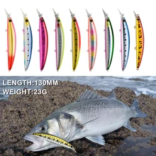 Minnow Fishing Hard Lures 23g 130mm Floating Bait Trolling Artificial Lures Tackle Artificial Fishing Bait Lures for fishing
Minnow Fishing Hard Lures 23g 130mm Floating Bait Trolling Artificial Lures Tackle Artificial Fishing Bait Lures for fishing