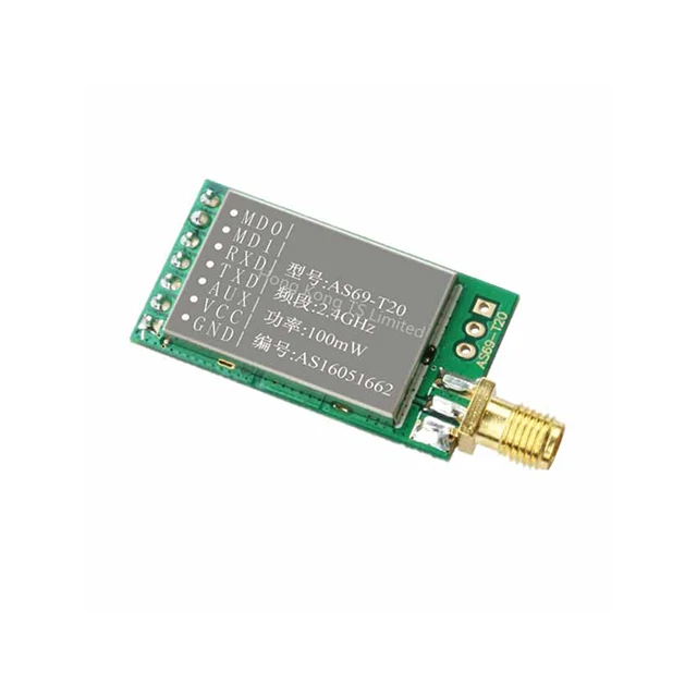 A15-- AS69-T20 nRF24L01 2.4G full duplex wireless serial port module UART bidirectional transmission Transparent transmission
A15-- AS69-T20 nRF24L01 2.4G full duplex wireless serial port module UART bidirectional transmission Transparent transmission