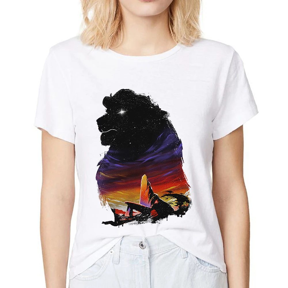 lion king simba pride rock funny anime t shirt women summer new white casual femme tshirt
lion king simba pride rock funny anime t shirt women summer new white casual femme tshirt