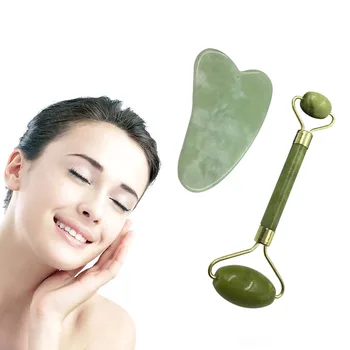 Facial Massage Jade Set Face Jade Massage Roller Guasha Scraper Board Face Skin Anti Wrinkle Massage Jade Roller facial scraper
Facial Massage Jade Set Face Jade Massage Roller Guasha Scraper Board Face Skin Anti Wrinkle Massage Jade Roller facial scraper
