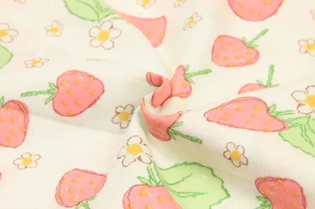 strawberry Cotton Gauze fabric,Double Layer for DIY Sewing Quilting Baby Bath Towel,Underware,DiapersBibs Material 100x140cm
strawberry Cotton Gauze fabric,Double Layer for DIY Sewing Quilting Baby Bath Towel,Underware,DiapersBibs Material 100x140cm