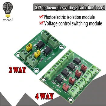 PC817 3.6-30V 2 4 Channel Optocoupler Isolation Board Voltage Converter Adapter Module Driver Photoelectric Isolated Module 817
PC817 3.6-30V 2 4 Channel Optocoupler Isolation Board Voltage Converter Adapter Module Driver Photoelectric Isolated Module 817
