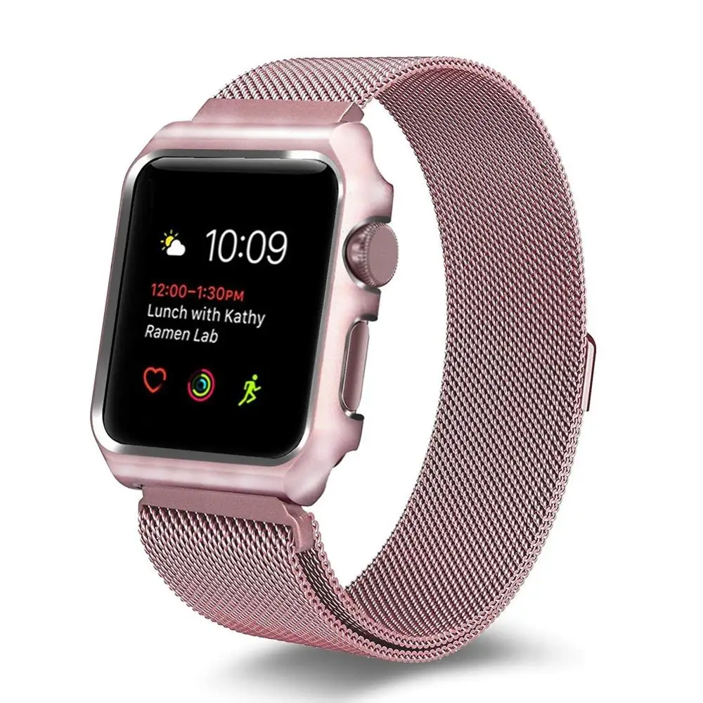 For Apple Watch Series 1/2/3/4 Milanese Stainless Steel Watch Band Strap Replacement Wristband 40mm Gold Silver Pink 4 colors
For Apple Watch Series 1/2/3/4 Milanese Stainless Steel Watch Band Strap Replacement Wristband 40mm Gold Silver Pink 4 colors