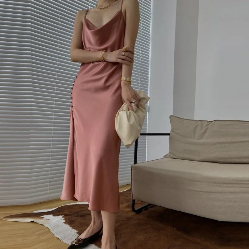 New Fashion Designer Summer Women Dress Elegant Long Pink Slip Ladies Off Shoulder Vintage Clothes Minimalist Bodycon
New Fashion Designer Summer Women Dress Elegant Long Pink Slip Ladies Off Shoulder Vintage Clothes Minimalist Bodycon