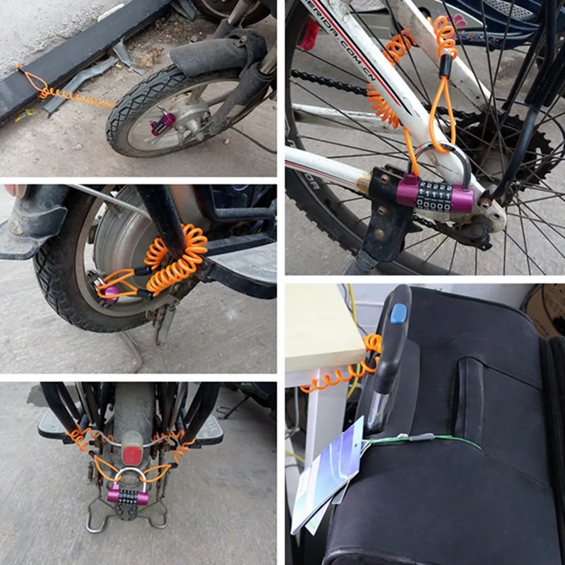 1.2m Motorcycle Scooter Disc Lock Security Reminder Bicycle Lock Rope Helmet Wire Anti-theft Rope Motorbike Tool
1.2m Motorcycle Scooter Disc Lock Security Reminder Bicycle Lock Rope Helmet Wire Anti-theft Rope Motorbike Tool