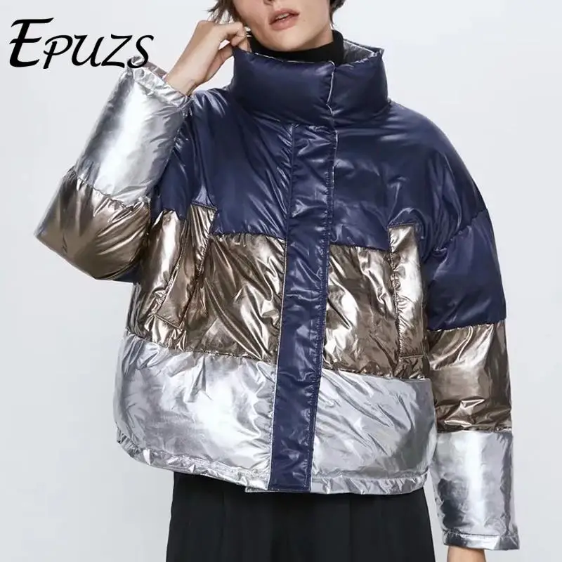 Spring Winter women parka fashion Reverse silver coat padded winter jacket 2019 Korean thick warm outerwear
Spring Winter women parka fashion Reverse silver coat padded winter jacket 2019 Korean thick warm outerwear