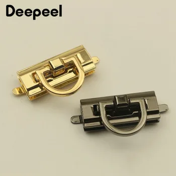 Deepeel 42mm 2/4pcs Women Bag Metal Locks Buckle Fashion Twist Turn Snap Lock for Bag Purse Making DIY Replacement Clasp BF310 
Deepeel 42mm 2/4pcs Women Bag Metal Locks Buckle Fashion Twist Turn Snap Lock for Bag Purse Making DIY Replacement Clasp BF310