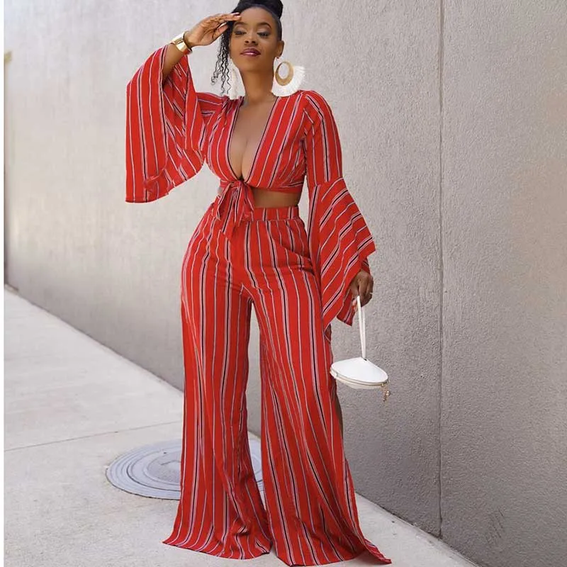 2 Two Piece Set Women African Clothes Africa New Dashiki Fashion Bandage Top And Trousers Suit Red Stripe Print Office Lady Sets
2 Two Piece Set Women African Clothes Africa New Dashiki Fashion Bandage Top And Trousers Suit Red Stripe Print Office Lady Sets