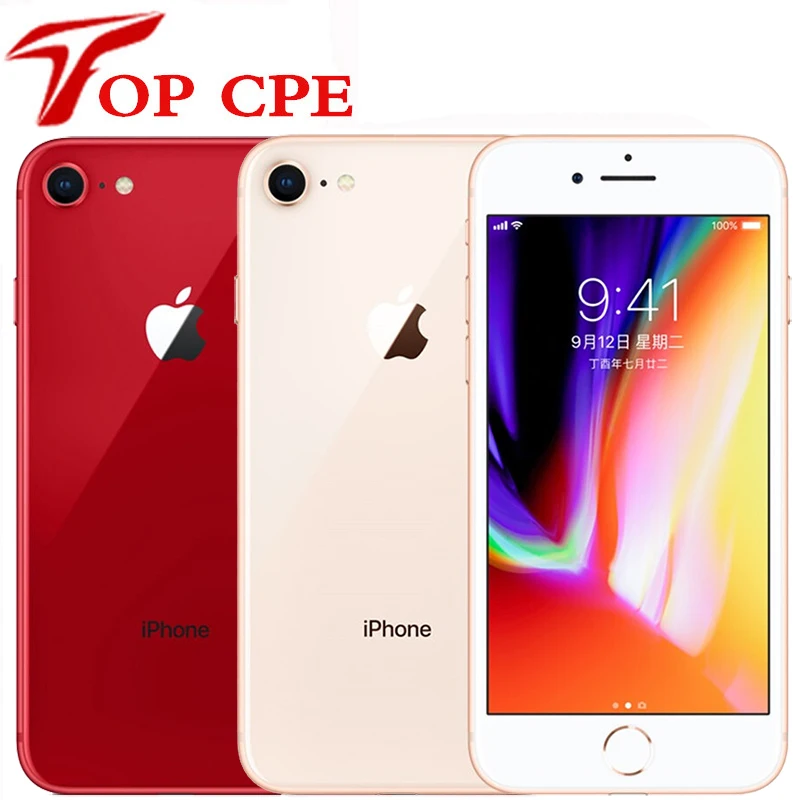 Оригинальный Apple iPhone 8 64 ГБ/256 ГБ шестиядерный 3D Touch ID LTE Wi-Fi 4 7 МП дюйма сканер