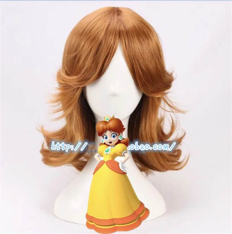 Super Mario Princessdaisy Wig Cosplay Costume Brown Short Curly High Temperature Fiber Hair Wig for Halloween Party Play
Super Mario Princessdaisy Wig Cosplay Costume Brown Short Curly High Temperature Fiber Hair Wig for Halloween Party Play