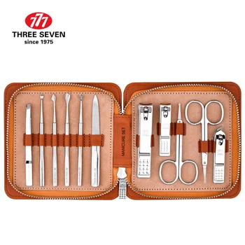 THREE SEVEN 777 High Quality Stainless Steel Silver Manicure Set Pedicure Nail Clipper Set Nail Tools 11 in 1 Luxury NTS-3008
THREE SEVEN 777 High Quality Stainless Steel Silver Manicure Set Pedicure Nail Clipper Set Nail Tools 11 in 1 Luxury NTS-3008