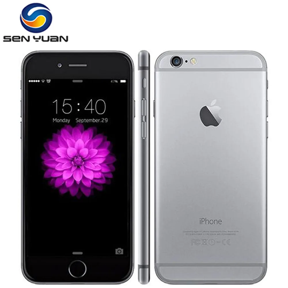 Разблокированный Apple iPhone 6 2 Гб RAM 16/32/64/128 встроенной памяти сотовый телефон IOS A9