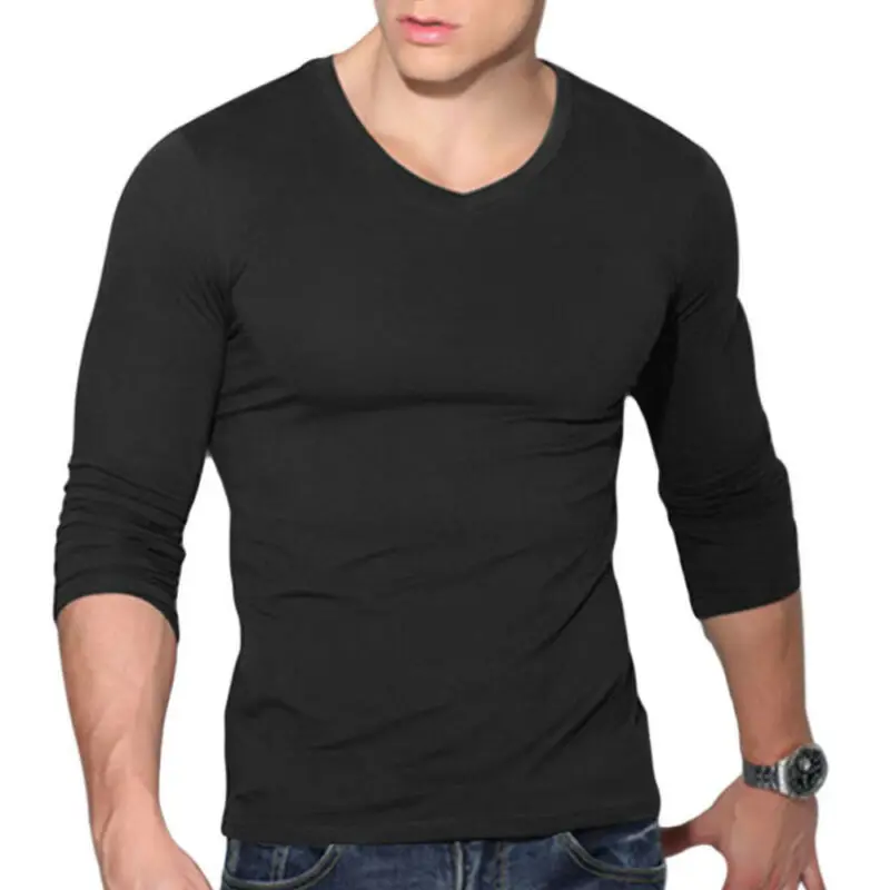 2019 Fashion Brand New Men's O Neck Long Sleeve T-Shirt Slim Fit Casual Solid Color Basic Tee Shirts Size M-XXXL
2019 Fashion Brand New Men's O Neck Long Sleeve T-Shirt Slim Fit Casual Solid Color Basic Tee Shirts Size M-XXXL