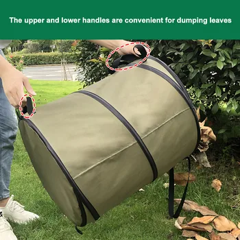 With Handles Leaf Trash Can Collapsible Container Reusable Oxford Cloth Portable Yard Waterproof Outdoor 10 Gallon Gardening Bag
With Handles Leaf Trash Can Collapsible Container Reusable Oxford Cloth Portable Yard Waterproof Outdoor 10 Gallon Gardening Bag