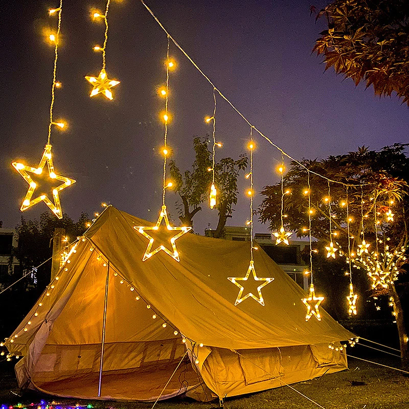 Fairy Lights Festoon Led String Light Star Garland Lamp Window Curtain Indoor Christmas Tree Decoration Halloween Wedding Light
Fairy Lights Festoon Led String Light Star Garland Lamp Window Curtain Indoor Christmas Tree Decoration Halloween Wedding Light