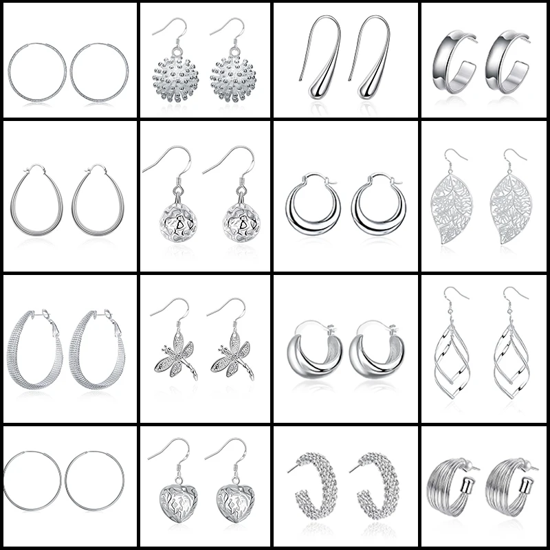 Fashion 925 Silver Earrings Simple 50mm Round Circle Hoop Earrings For Women Wedding Engagement Charm Jewelry Gift
Fashion 925 Silver Earrings Simple 50mm Round Circle Hoop Earrings For Women Wedding Engagement Charm Jewelry Gift