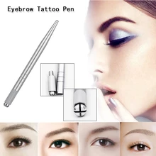 Anti-skid Professional Eyebrow Lip 3D Embroidery Silver Manual Single-head Tattoo Eyebrow Pen
Anti-skid Professional Eyebrow Lip 3D Embroidery Silver Manual Single-head Tattoo Eyebrow Pen