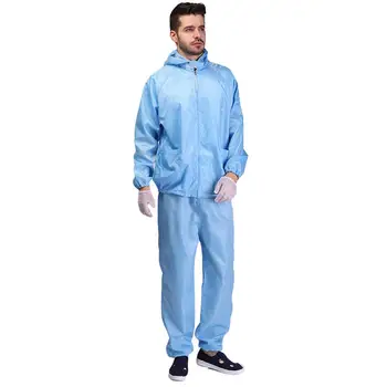 Unisex Pockets Hooded Coat Long Pants Isolation Anti-static Protection Suit Set Anti-static Dust-free Clothing 
Unisex Pockets Hooded Coat Long Pants Isolation Anti-static Protection Suit Set Anti-static Dust-free Clothing