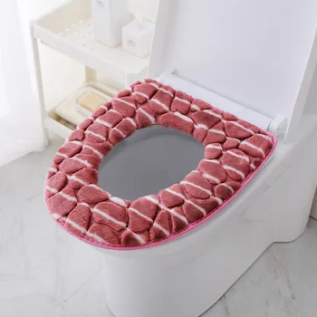 

Manufacturers Direct Selling Toilet Mat zuo bian dian Home Autumn & Winter Thickening Chamber Pot Seat Cushion Toilet Seat Cover