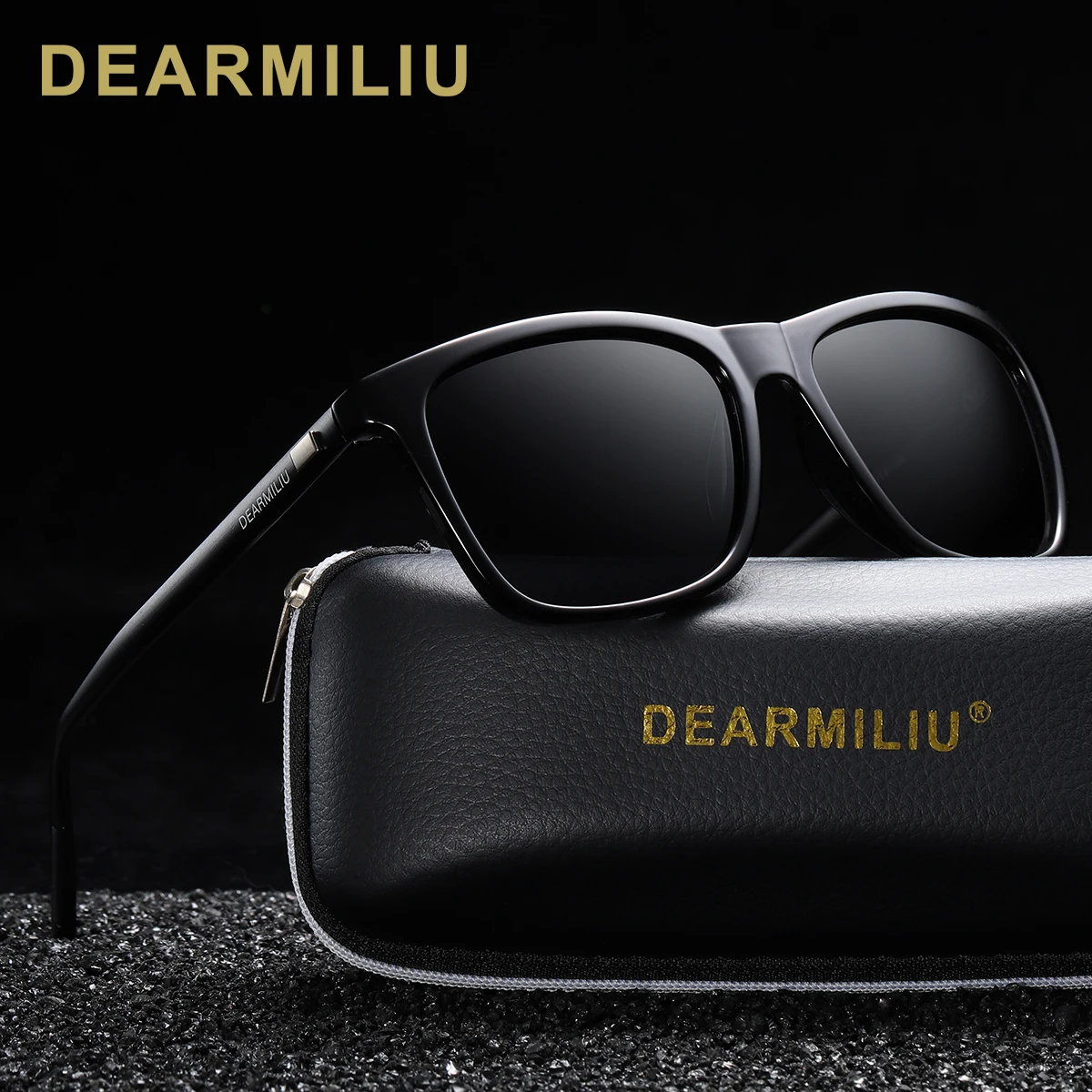 Солнцезащитные очки DEARMILIU унисекс ретро-очки из алюминия + TR90 поляризованные