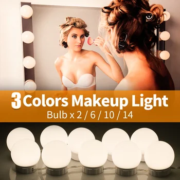 LED Makeup Mirror Light USB Hollywood Bedroom Dressing Table Lamp Bulb LED Infinite Dimming Bathroom Mirror Bombillas 12V Bulbs
LED Makeup Mirror Light USB Hollywood Bedroom Dressing Table Lamp Bulb LED Infinite Dimming Bathroom Mirror Bombillas 12V Bulbs