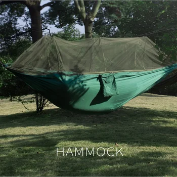 Portable Travel Hammock with Mosquito Net High Strength Parachute Fabric Outdoor Camping Hammocks for Trees Hanging Bed Swing
Portable Travel Hammock with Mosquito Net High Strength Parachute Fabric Outdoor Camping Hammocks for Trees Hanging Bed Swing