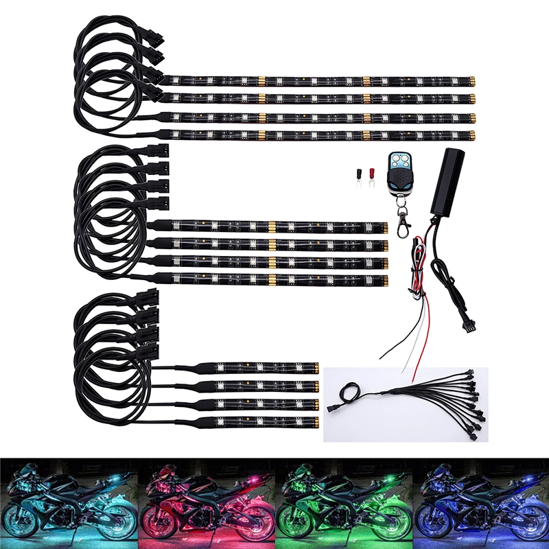 Universal Motorcycle Turn Signal Lamp Tail Rear Brake Stop Bulb Lamp Flexible LED Strips Remote Control Discoloration Waterproof
Universal Motorcycle Turn Signal Lamp Tail Rear Brake Stop Bulb Lamp Flexible LED Strips Remote Control Discoloration Waterproof